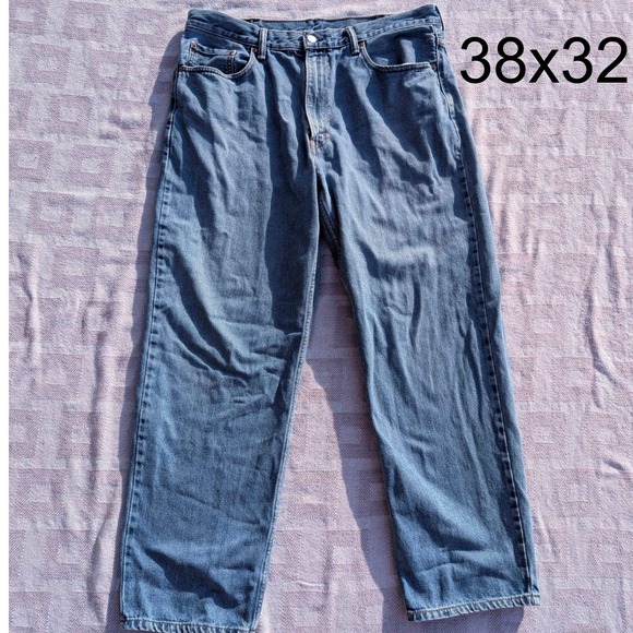 Levi's Other - Levi Strauss 550 Relaxed Fit Mens Jeans 38x32 Blue Denim Straight Leg Casual